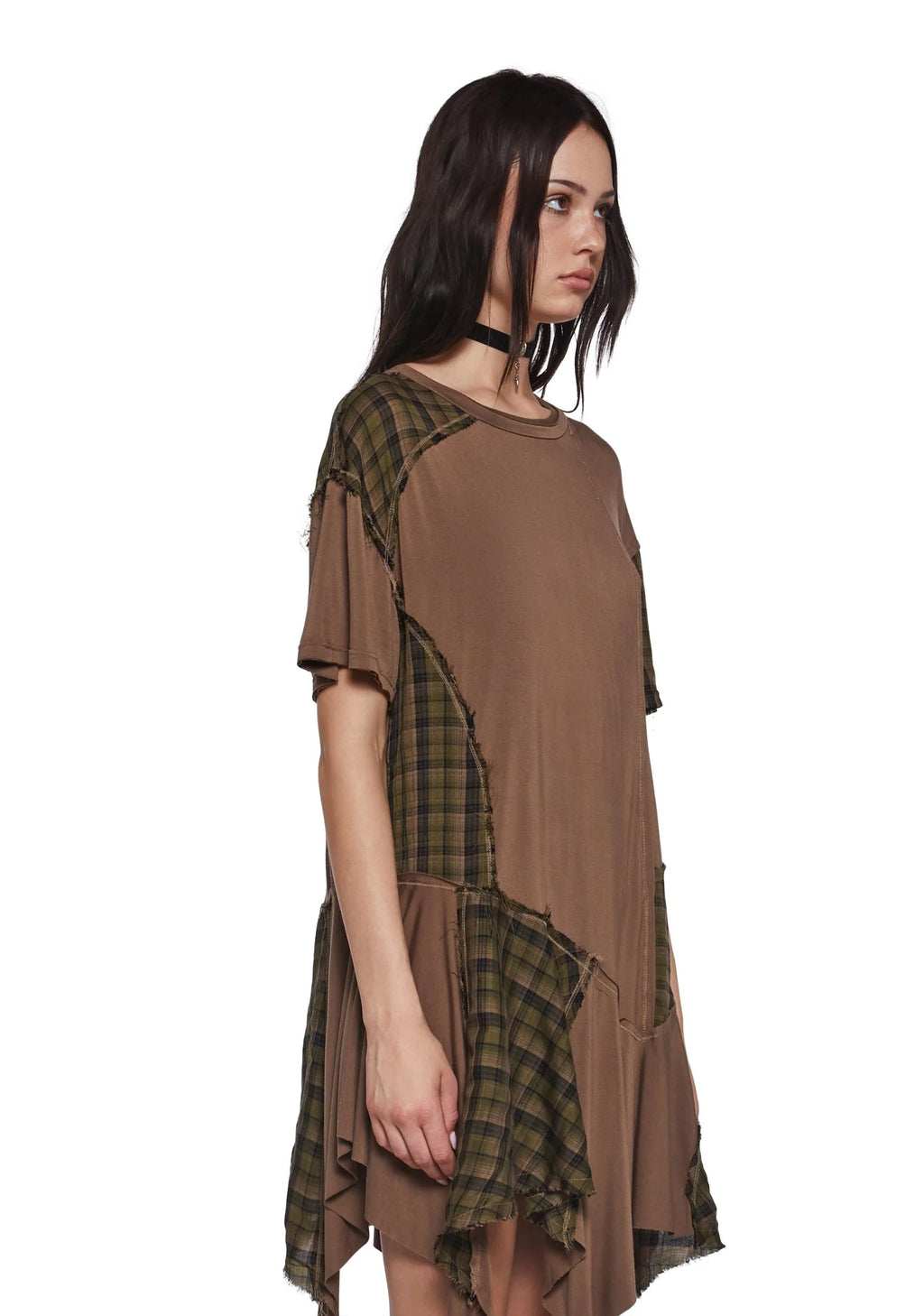Punk Rebel Baby Doll Dress – Brown