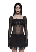 Malice Mesh Long Sleeve Top