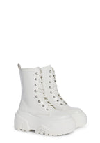 Optical Fuse Combat Boots – White