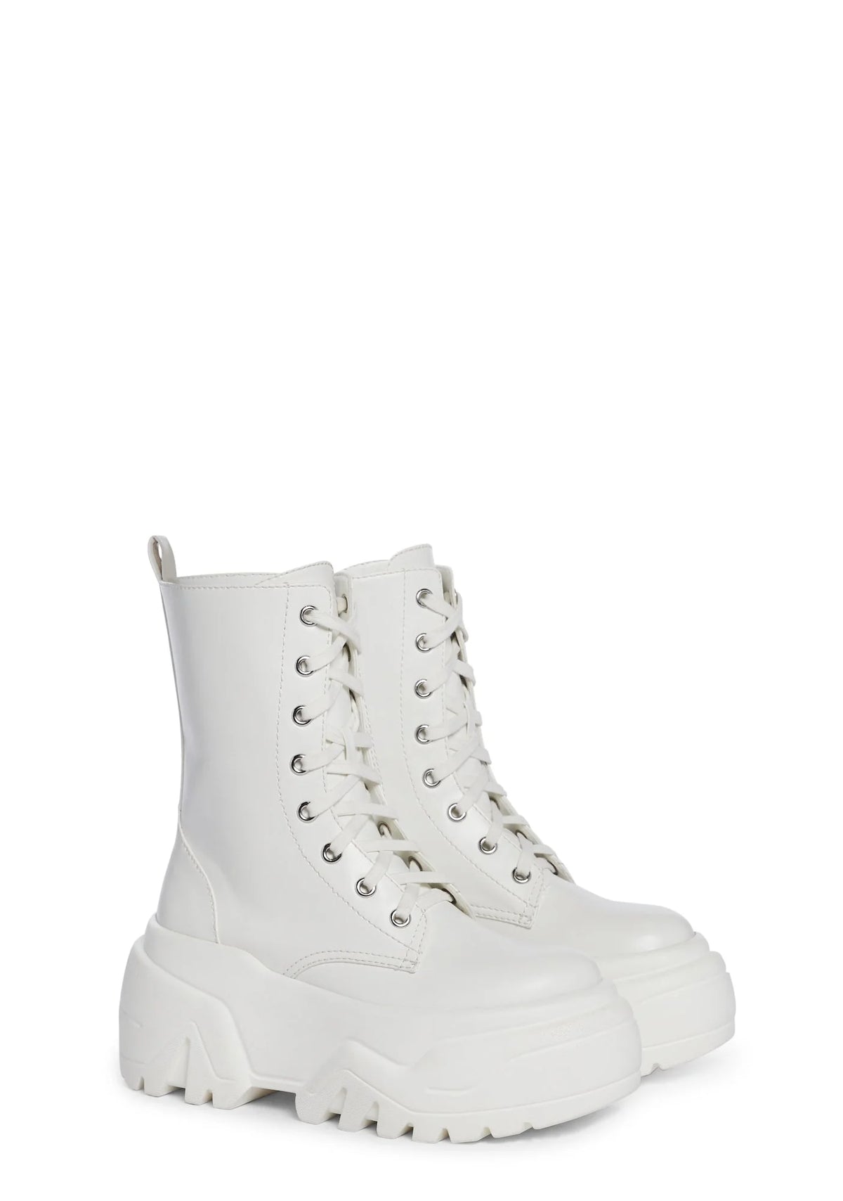 Optical Fuse Combat Boots – White