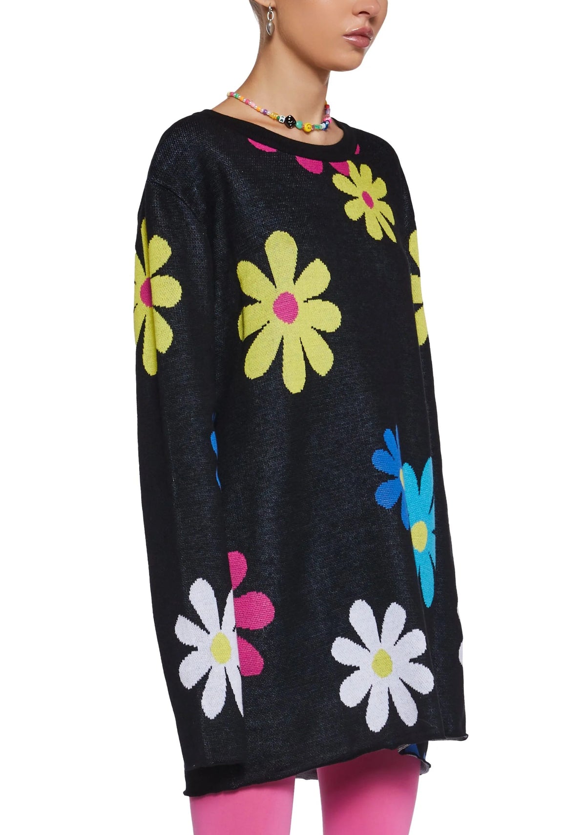 Flower Power Intarsia Sweater
