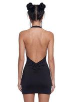 Solana Bodycon Mini Dress – Black