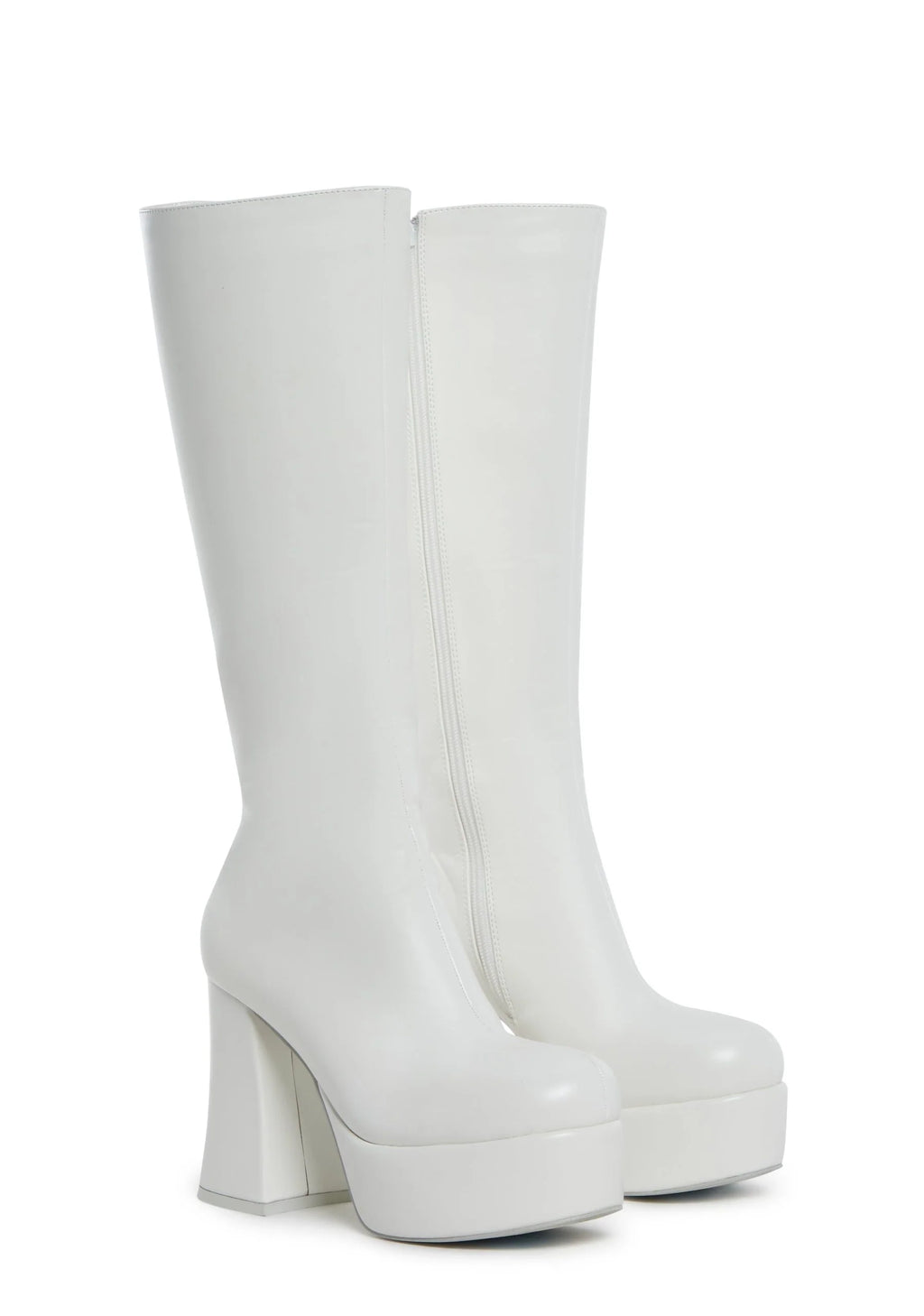 Flirty Flair Go Go Boots – White