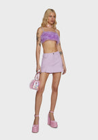 Lala La Fleur Boob Tube- Purple