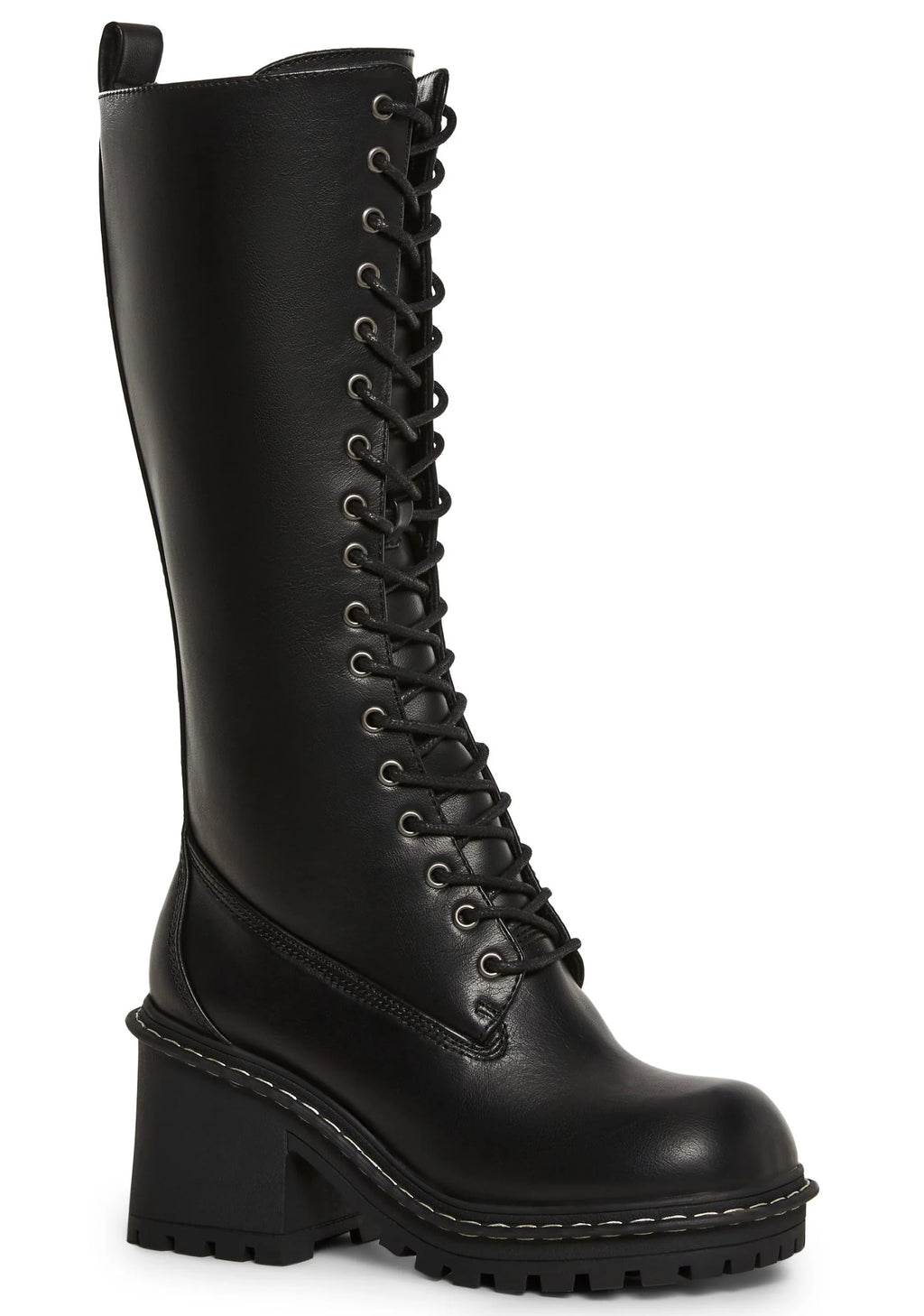 Record Shopping Knee High Boots