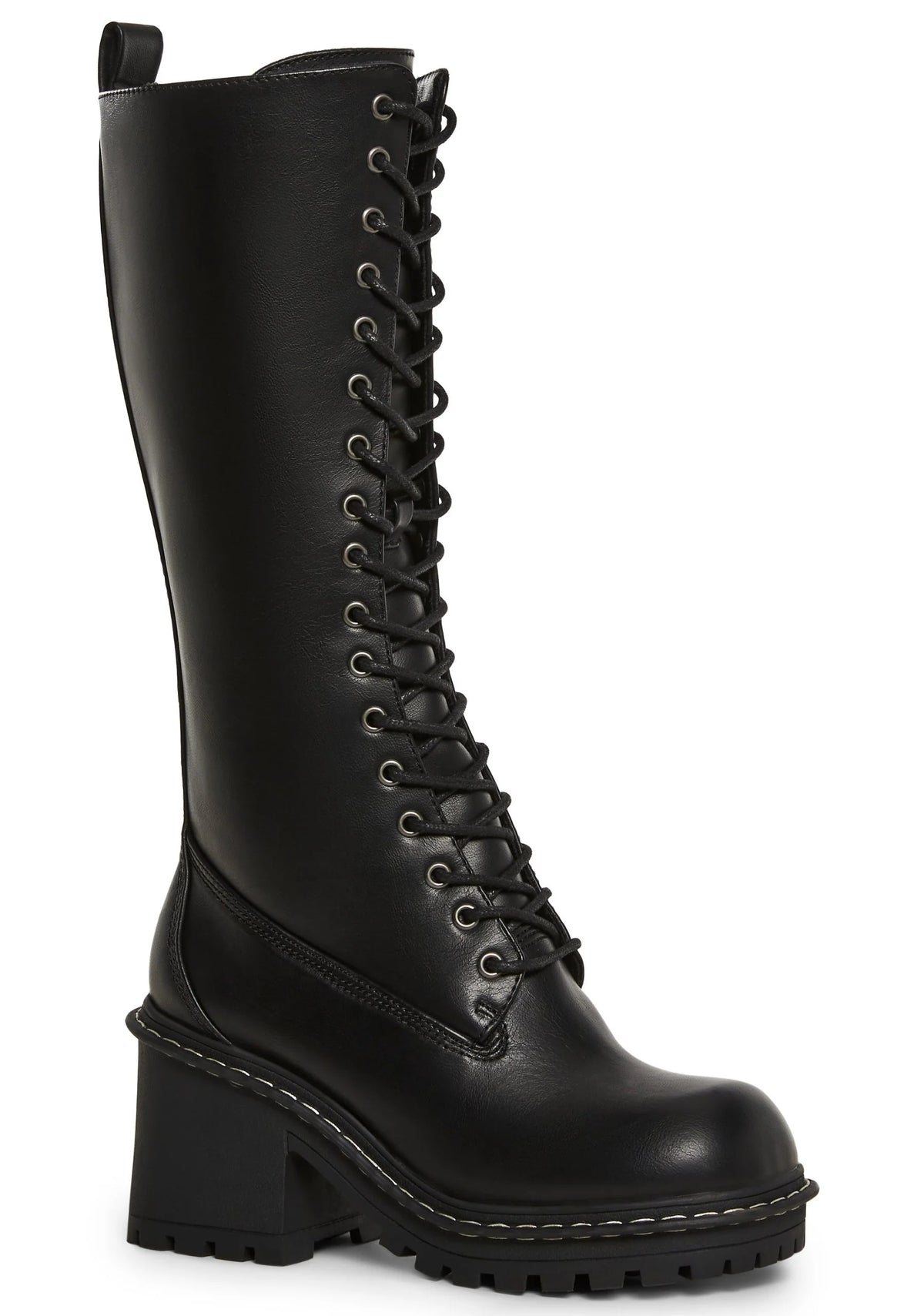 Record Shopping Knee High Boots
