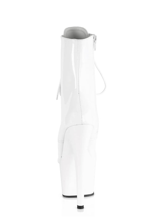 Adore-1020 Platform Ankle Boots-White