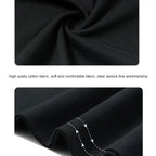 latest modern cotton T-shirt black lion graphic casual versatile breathable comfortable round neck hot selling mens black short sleeve T-shirt