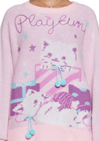 Paws And Surprises Intarsia Sweater