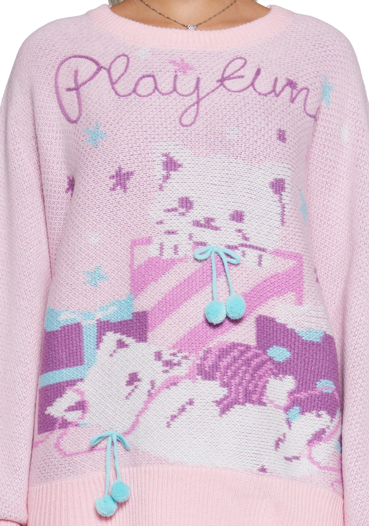 Paws And Surprises Intarsia Sweater