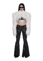 Diva Faux Fur Bolero – White