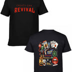 Retro Treaty Oak Revival Western Band 2025 Tour Merch Metal Rock Band Heavyweight Cotton Washed Shirt Oversize Lightweight Vintage Tee for Rock Fans Classic Streetwear Casual Top
