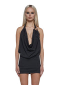Cowl Neck Mini Dress