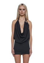 Cowl Neck Mini Dress
