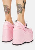 WAVE-48 Platform Wedge Mary Janes