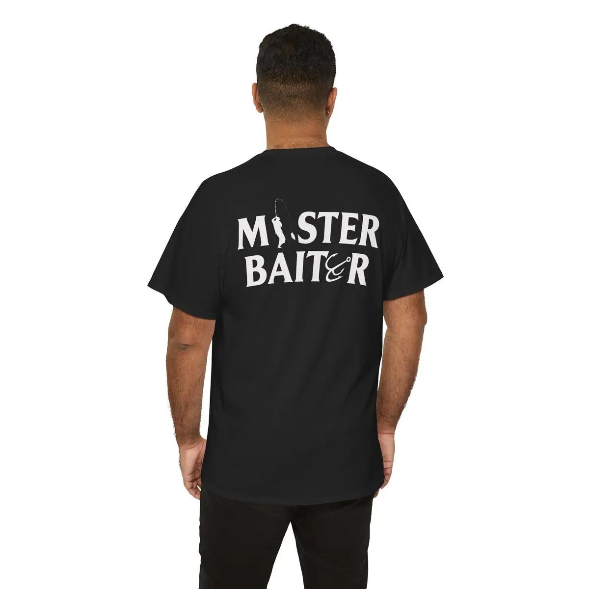 Master Baiter T-Shirt- Funny Gag Gift for Boyfriend Husband or Dad- Hilarious Adult Humor Tee