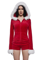 Sleigh Bell Sweatheart Shorts Set