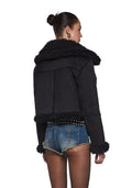 Shrouded Secrets Cropped Coat