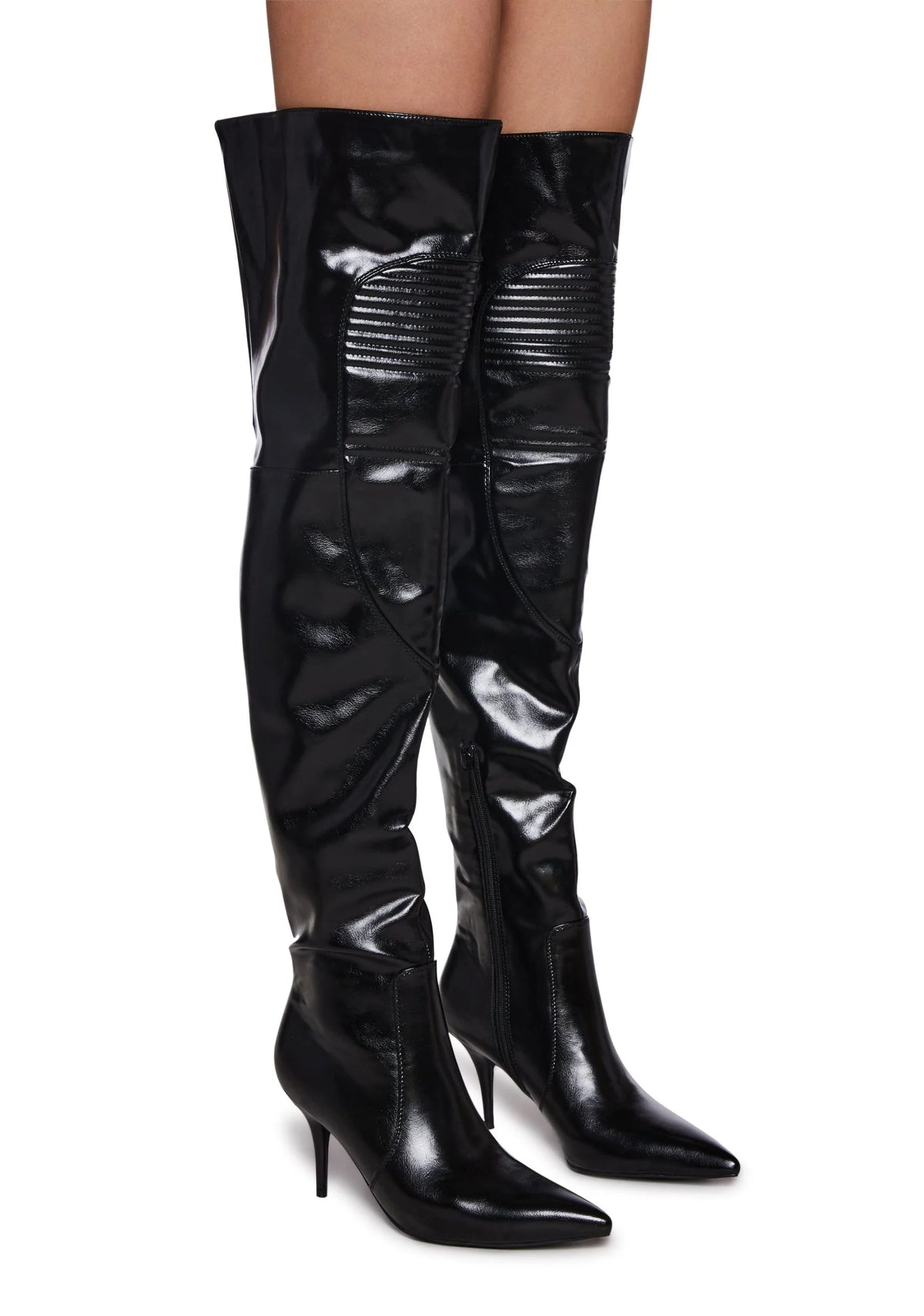 Tiernan Racer Thigh High Boots