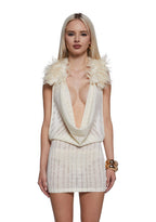 Cheri Halter Dress – Off White