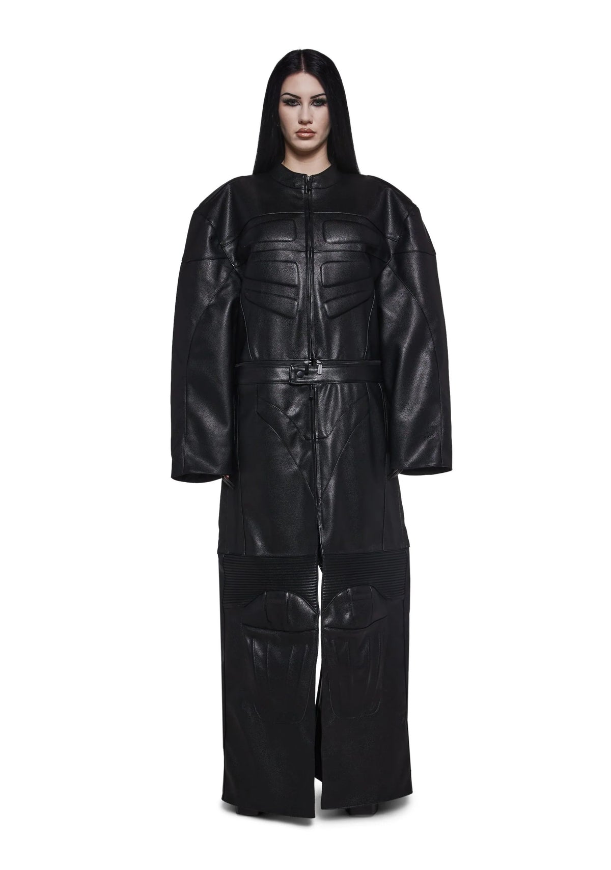 Detachable Motocross Long Coat