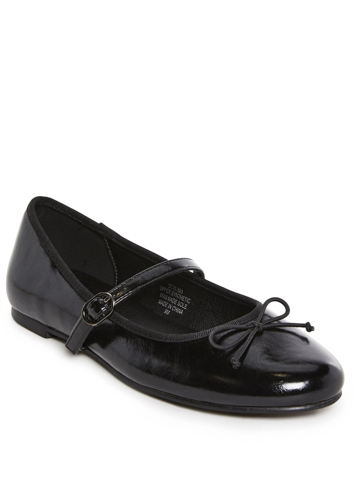 Woven Love Ballet Flats – Black