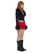 Darling Affection Ruffled Mini Skort – Red