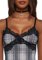 Actually Romantic Plaid Dress