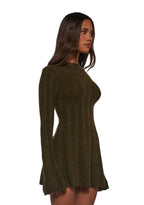 Cafe Reverie Mini Dress – Green