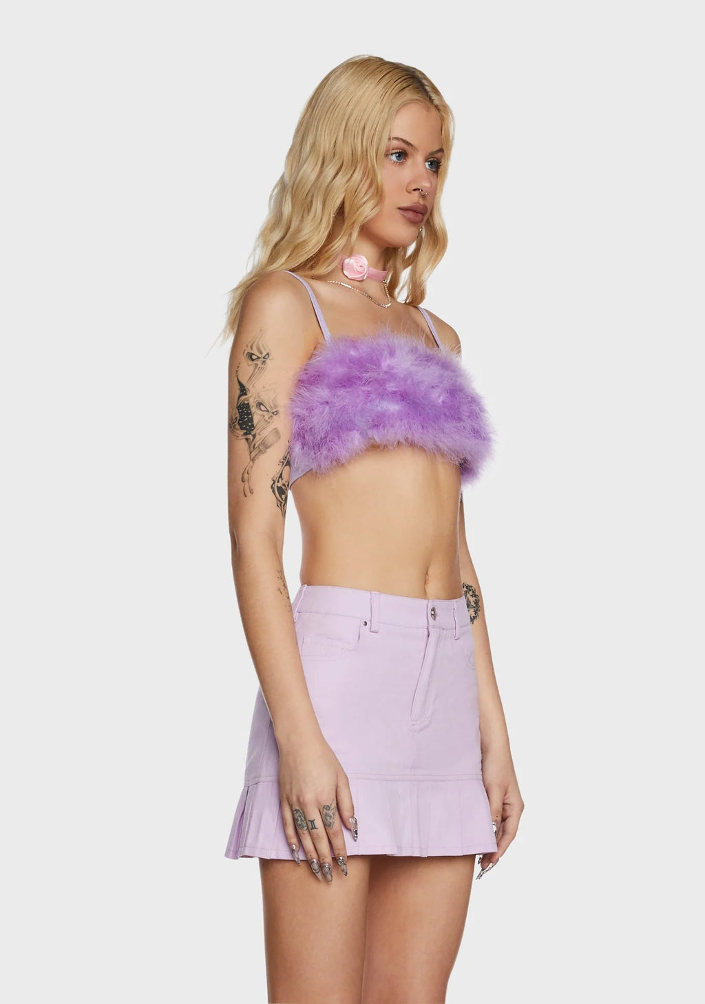 Lala La Fleur Boob Tube- Purple