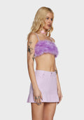 Lala La Fleur Boob Tube- Purple