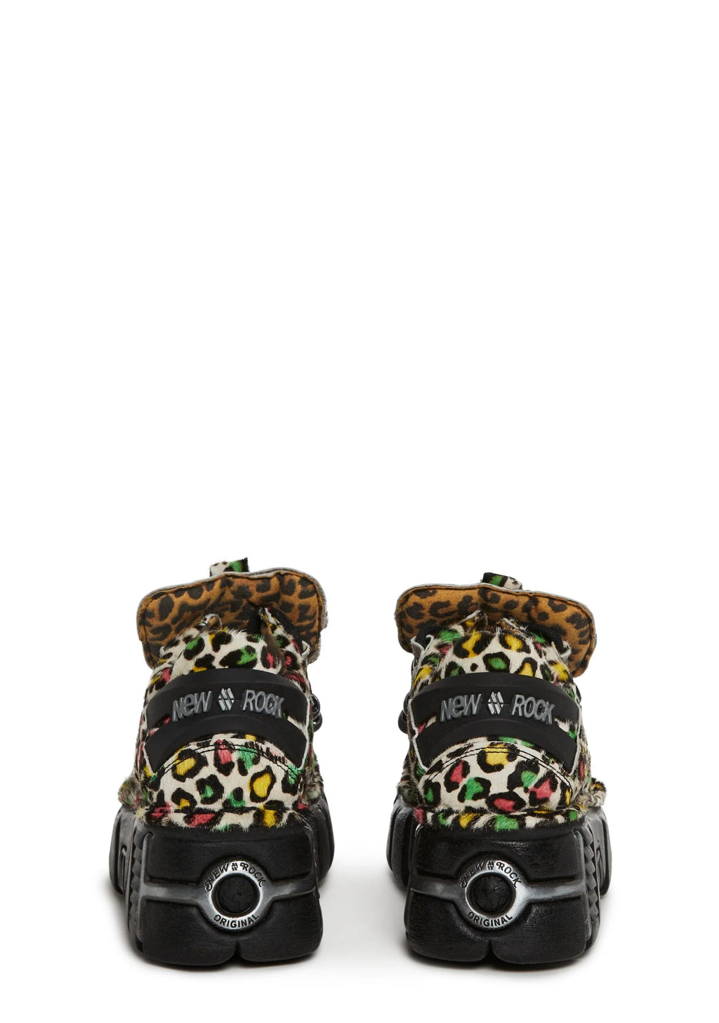 M-120N-C89 Chunky Leopard Oxford Shoes