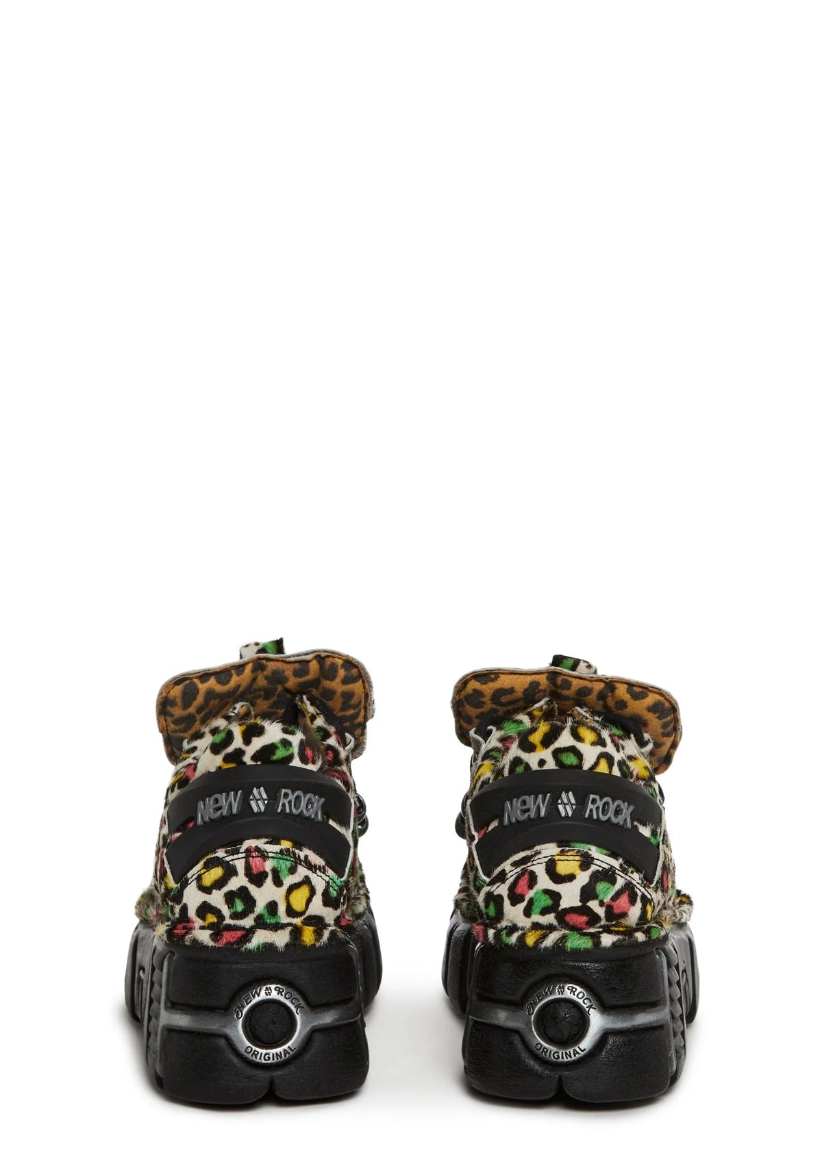 M-120N-C89 Chunky Leopard Oxford Shoes