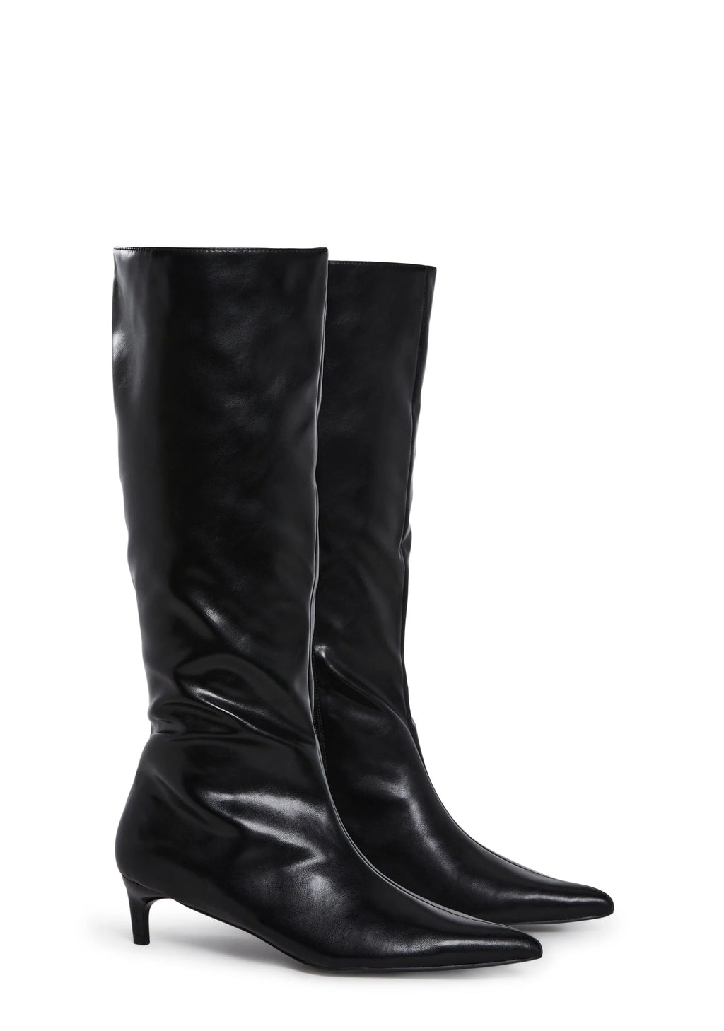 Elegant Tactics Knee High Boots – Black