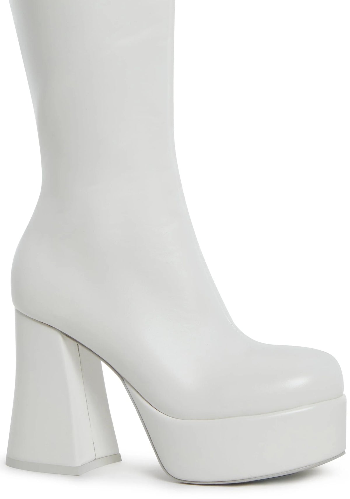 Flirty Flair Go Go Boots – White