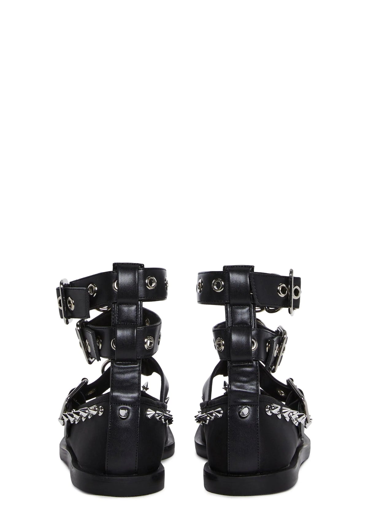 Killer Ballerina Ballet Flats – Black