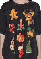 Holiday Wish List Oversized Tee