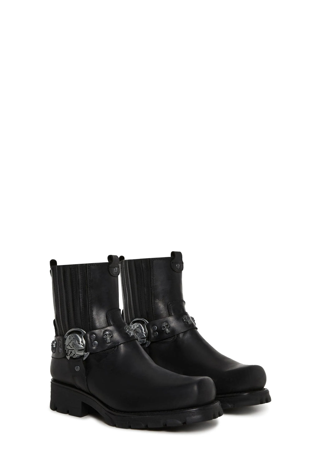 M-7621-S1 Motorcycle Ankle Boots