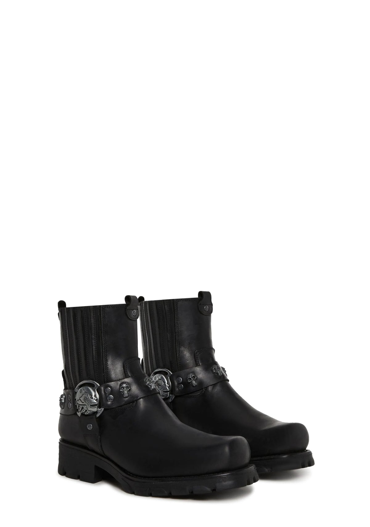 M-7621-S1 Motorcycle Ankle Boots