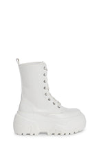 Optical Fuse Combat Boots – White