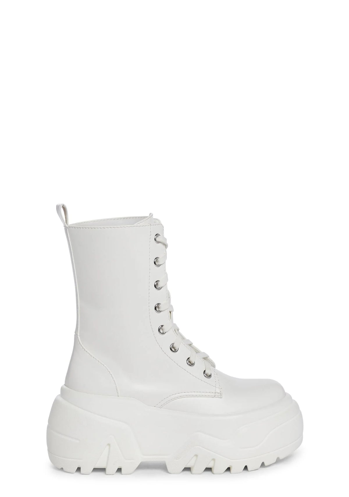 Optical Fuse Combat Boots – White