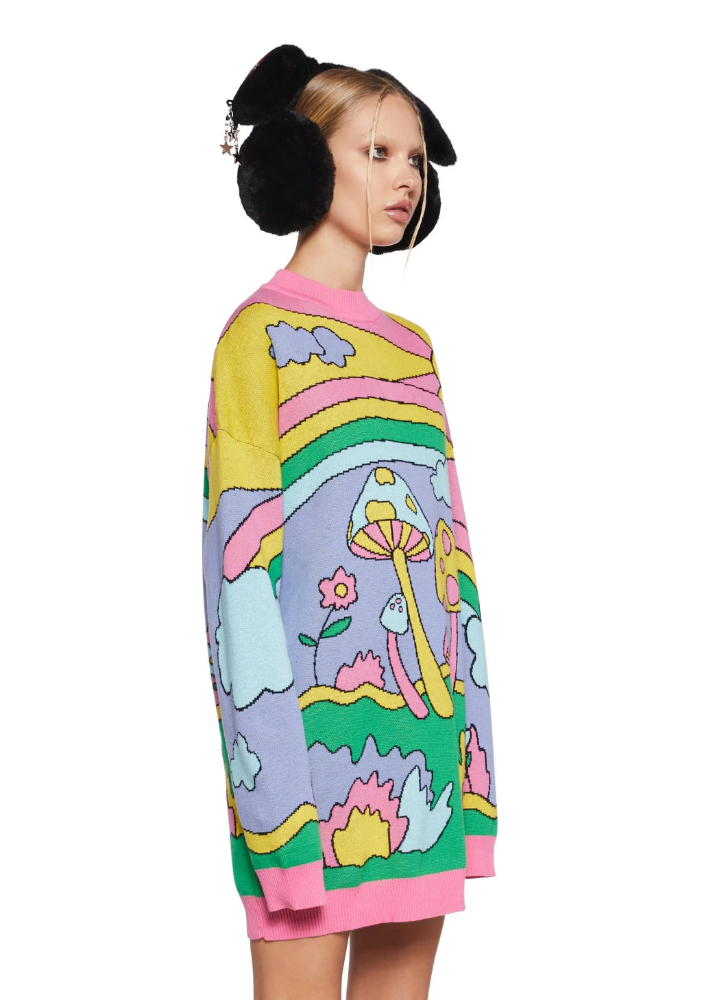 Psychedelic Fantasy Oversized Sweater