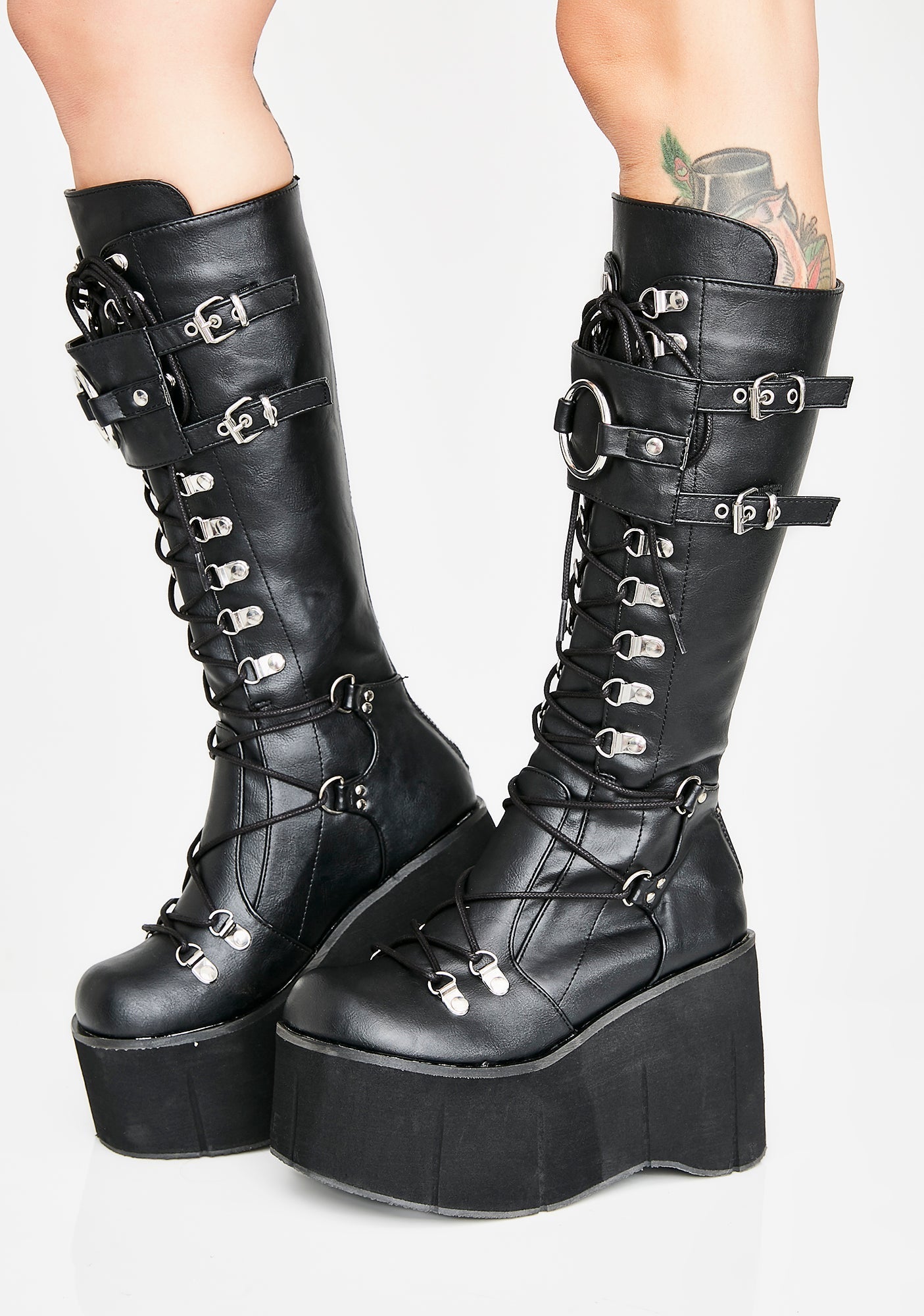 KERA-200 Platform Knee High Boots