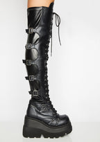 Shaker-350 Platform Over-The-Knee Boots