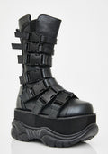 Neptune-210 Unisex Platform Mid-Calf Boots