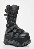 Neptune-210 Unisex Platform Mid-Calf Boots