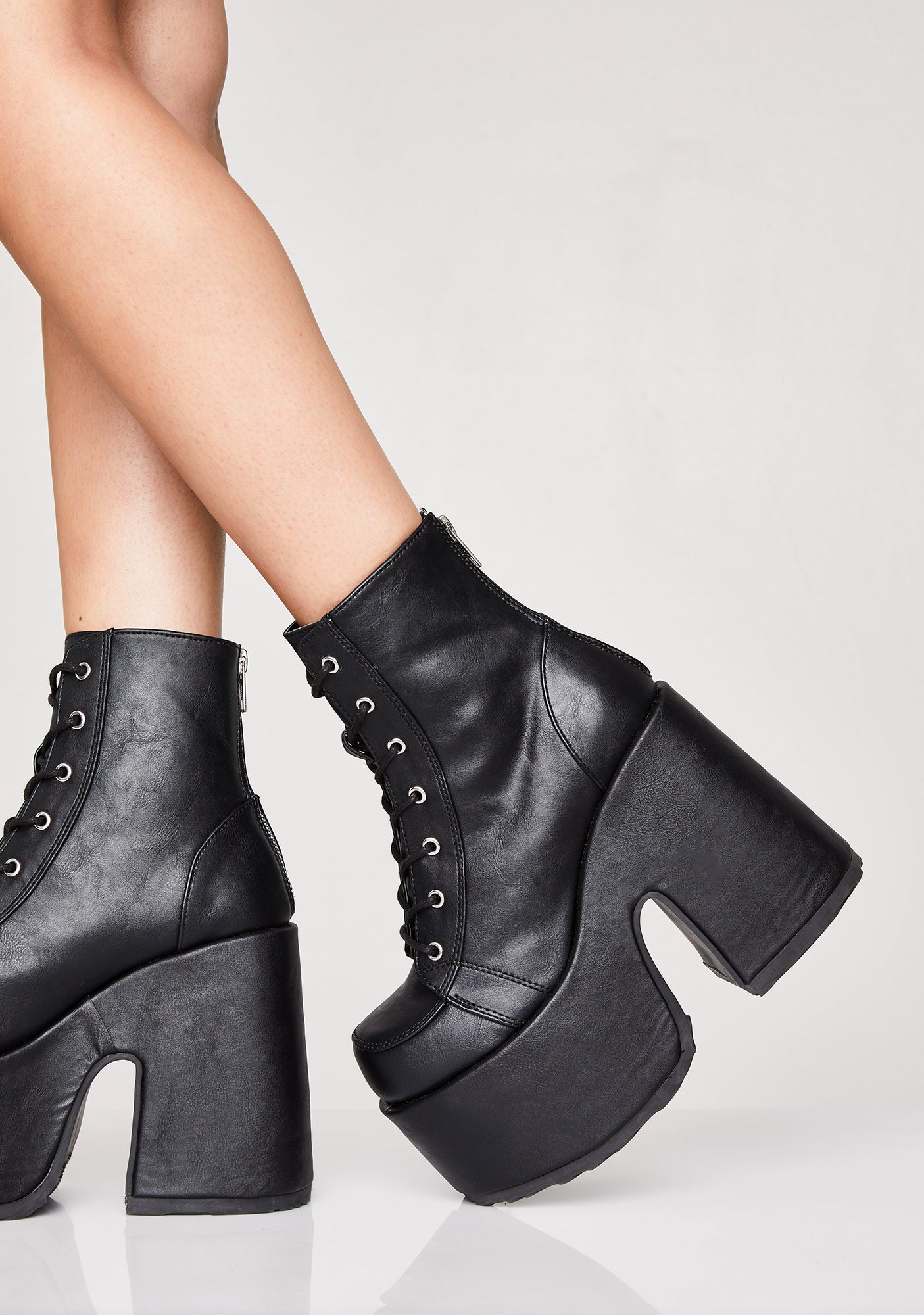 Camel-203 Platform Ankle Boots