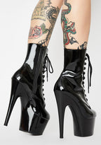 Black Patent Adore-1020 Stiletto Boots