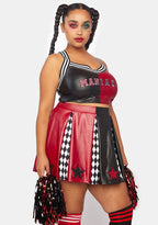 Plus Harlequin Dreams Cheerleader Costume