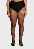 Plus Unholy Bold Move Fishnet Tights